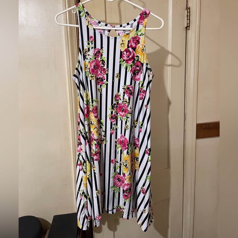 Bobbiebrooks Stripped and Floral Dress